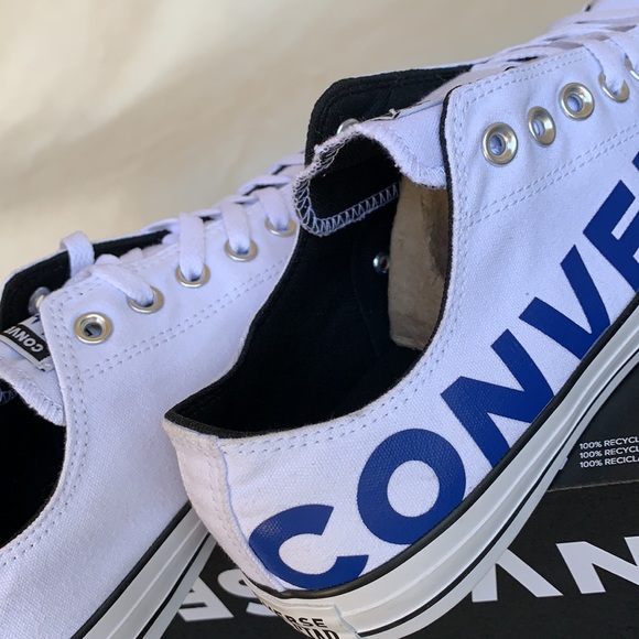 CONVERSE CTAS OX WHITE/BLUE/WHITE MEN’S - Picture 14 of 15
